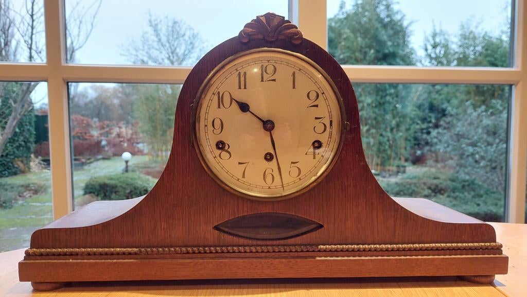 Antieke Duitse schoorsteenklok - Kienzle uurwerk, Ophalen