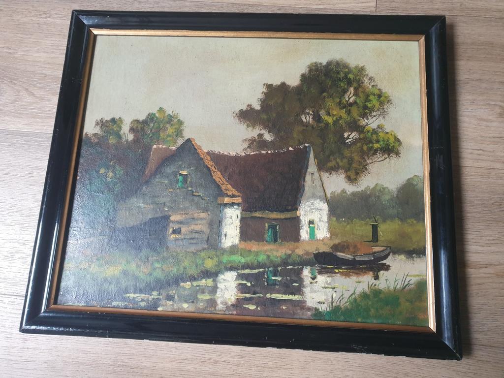 olieverfschilderij, Ophalen of Verzenden