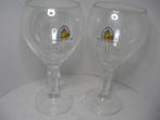 2 Leffe bierglazen...., Verzamelen, Ophalen of Verzenden, Zo goed als nieuw, Bierglas