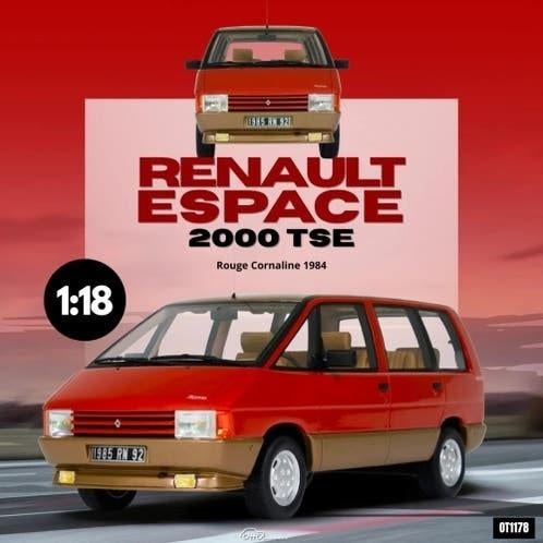 RENAULT ESPACE 2000 TSE ROUGE CORNALINE 1984/1:18/OttOmobile, OttOMobile, Rue de L' Ecusson 2, 56120 Josselin France, Nieuw, Ophalen of Verzenden