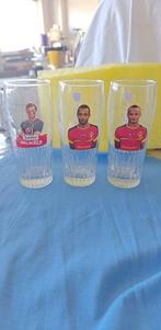 glazen Jupiler voetballers, Ophalen of Verzenden, Zo goed als nieuw, Glas of Glazen, Jupiler
