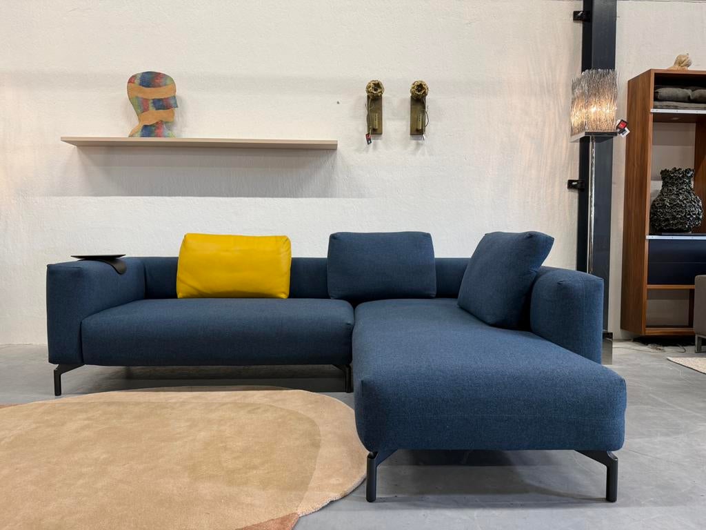 Pode Ziggy Hoekbank Blauw wolstof Design Bank 270x215