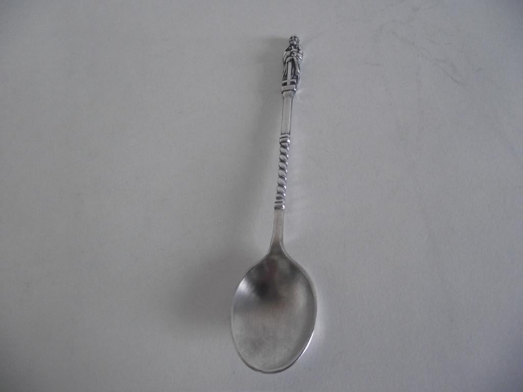 verzilverd apostellepeltje Petrus 11,5cm *90 Nieuwpoort 1950, Ophalen of Verzenden