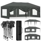 Pop-up opvouwbaar Tuinpaviljoen Marquee Pergola. 3x6m. Zwart, Opvouwbaar, Partytent, Nieuw, Ophalen of Verzenden