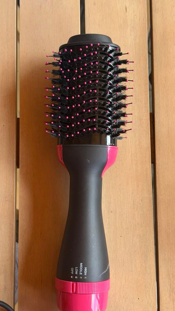 Ronde haar föhn borstel, Ophalen of Verzenden, Zo goed als nieuw, Föhn of Haardroger