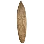 Gecko (blank) - decoratief houten surfplank 150 cm, -, -, Nieuw, Ophalen of Verzenden