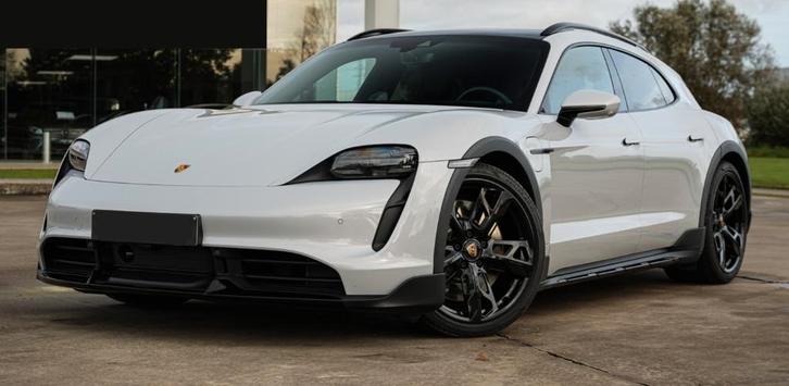 Porsche Taycan Cross Turismo 625pk Turbo '22 Ice Grijs, BTW, Auto's, Porsche, Particulier, Taycan Cross Turismo, 360° camera, 4x4