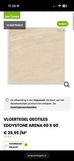 Geotiles Eddystone Arena 60x60, Ophalen of Verzenden, Zo goed als nieuw, Minder dan 5 m², Vloertegels