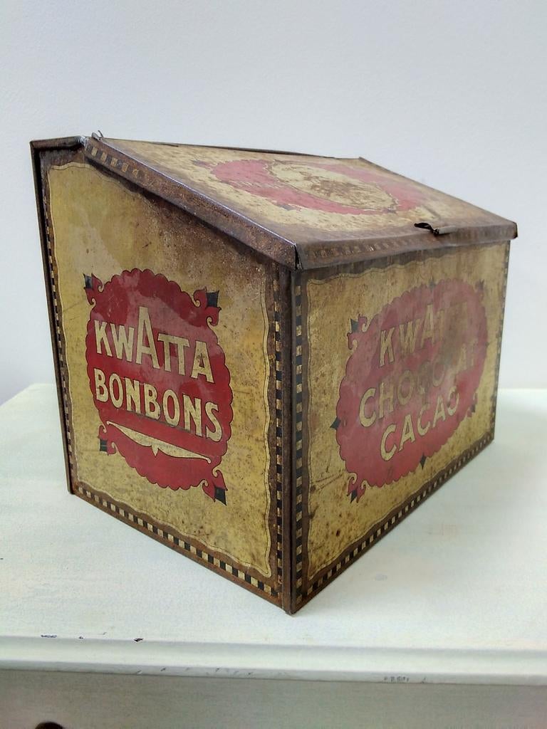 Uniek Kwatta winkelblik (ca. 1919) - Chocolade & Cacao, Verzamelen, Ophalen of Verzenden