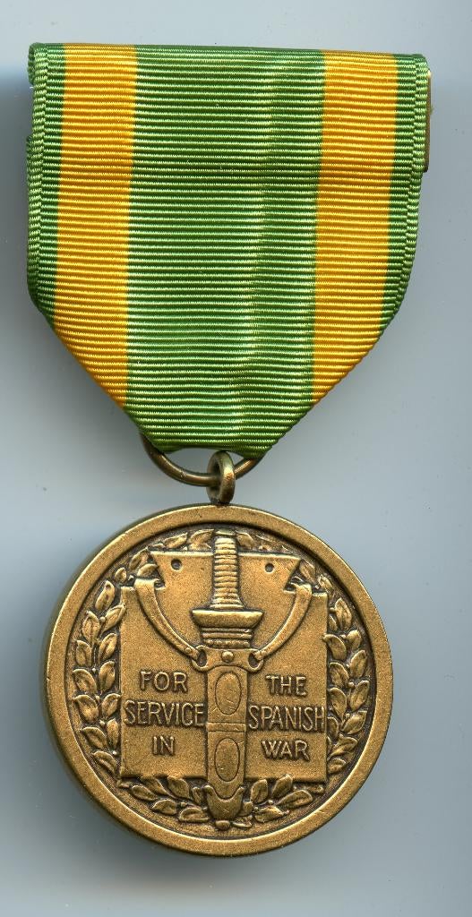 US Spanish War Service Medal, Ophalen of Verzenden, Landmacht, Amerika, Lintje, Medaille of Wings