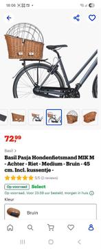 Hondenmand fiets mik m 45 cm, Ophalen