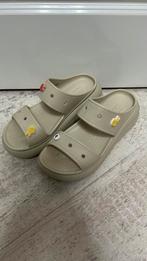 Super leuk crocs maat 40/41 beige  creme hoog model, Ophalen of Verzenden, Zo goed als nieuw, Beige, Sneakers of Gympen
