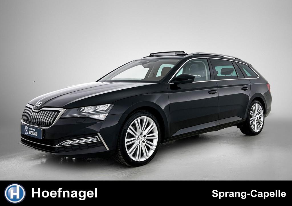 Skoda Superb Combi 1.4 TSI iV Sportline Business | Panodak |, Auto's, Skoda, Gebruikt, Zwart, Hybride Elektrisch/Benzine, 1600 kg