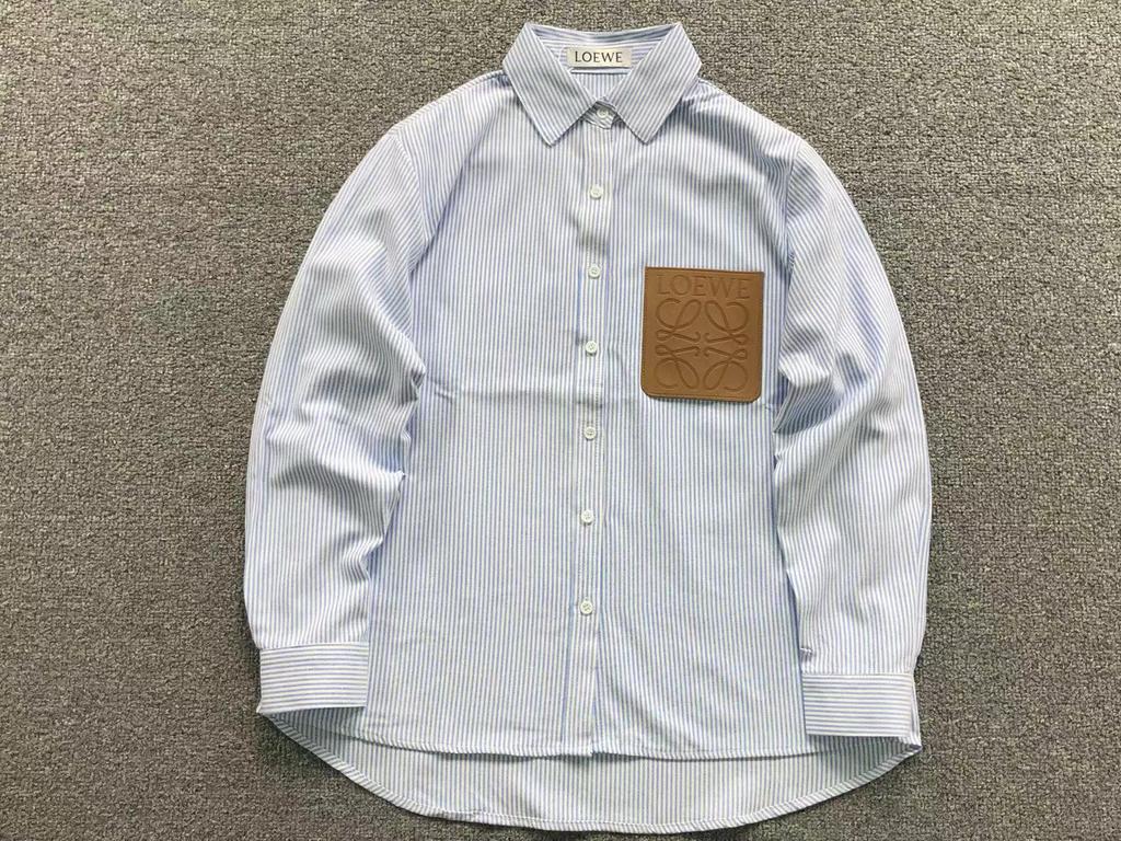 LOEWE blauw gestreept overhemd heren, Kleding | Heren, Overhemden, Ophalen of Verzenden, Nieuw, Blauw, Overige halswijdtes