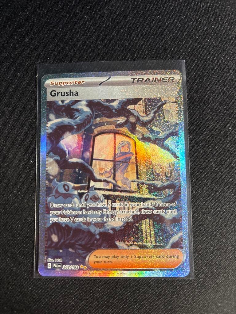 Grusha 268/193 | NM | Paldea evolved, Ophalen of Verzenden, Zo goed als nieuw, Losse kaart, Foil