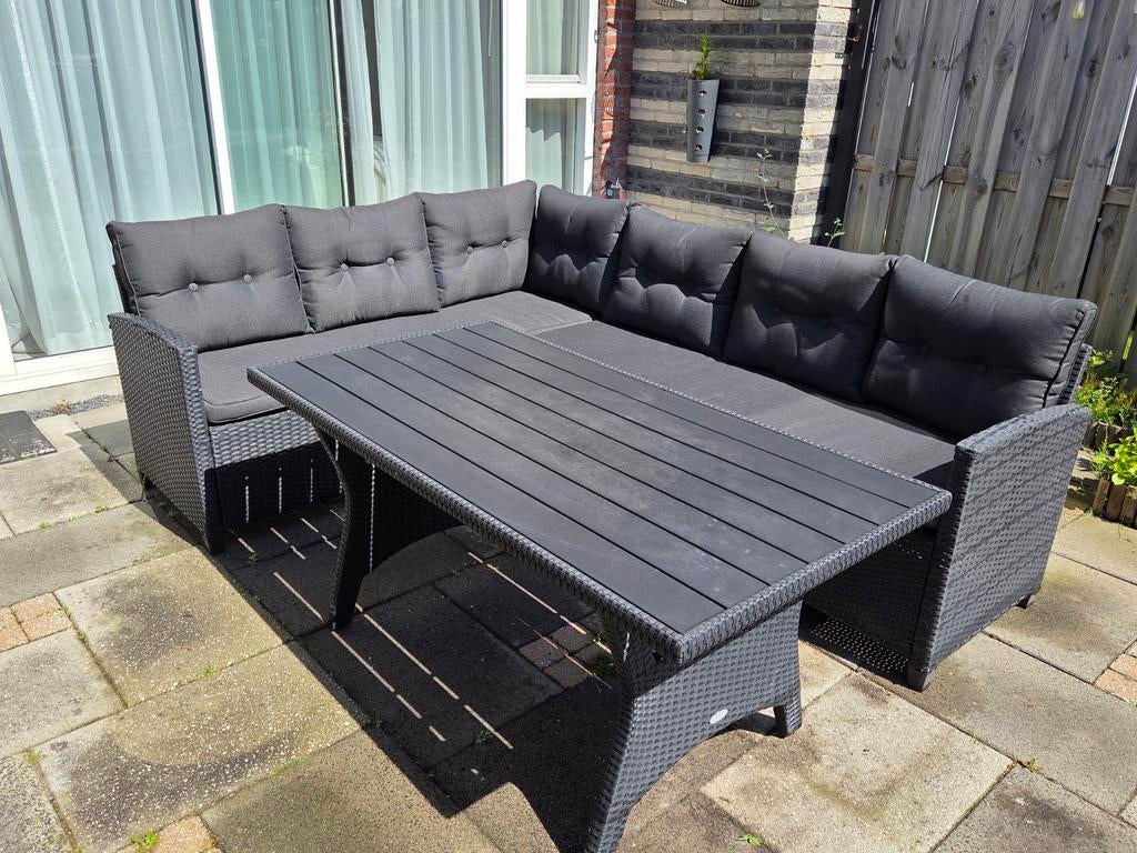 Jutlandia Dining Loungeset (Jysk) - Comfortabel & Stijlvol, Ophalen, 5 zitplaatsen, Gebruikt, Loungeset