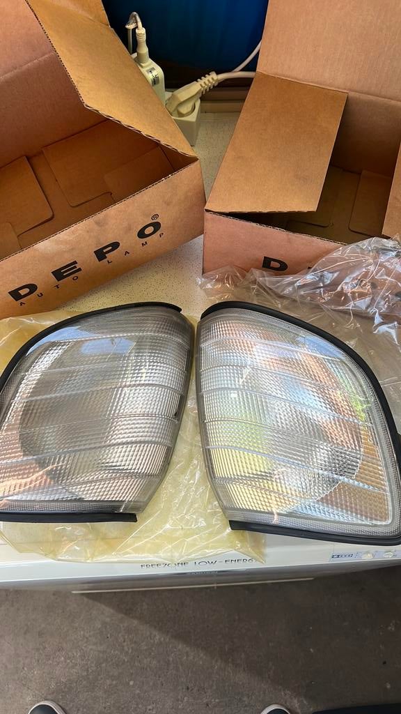 Mercedes W140 knipperlicht set voor, Ophalen, Gebruikt, Mercedes-Benz, Rechts