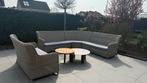 Luxe Rotan loungeset met 5-zits hoekbank en 2-zitsbank, Tuin en Terras, Rotan, Ophalen of Verzenden, Zo goed als nieuw, Loungeset
