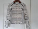 Jasje creme met grijs, Kleding | Dames, Maat 38/40 (M), H&M, Beige, Ophalen of Verzenden