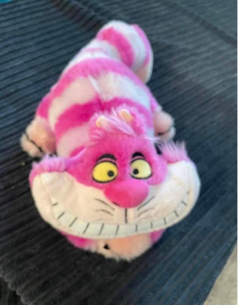 Disneyland knuffels kat cat Cheshire uit alice in wonderland, Verzamelen, Ophalen of Verzenden, Overige figuren, Zo goed als nieuw
