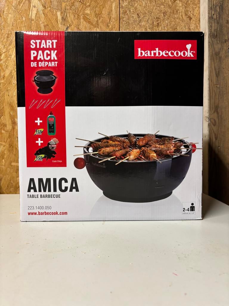 Barbecook Amica tafelbarbecue startpakket NIEUW, Tuin en Terras, Ophalen of Verzenden, Nieuw, Met accessoires