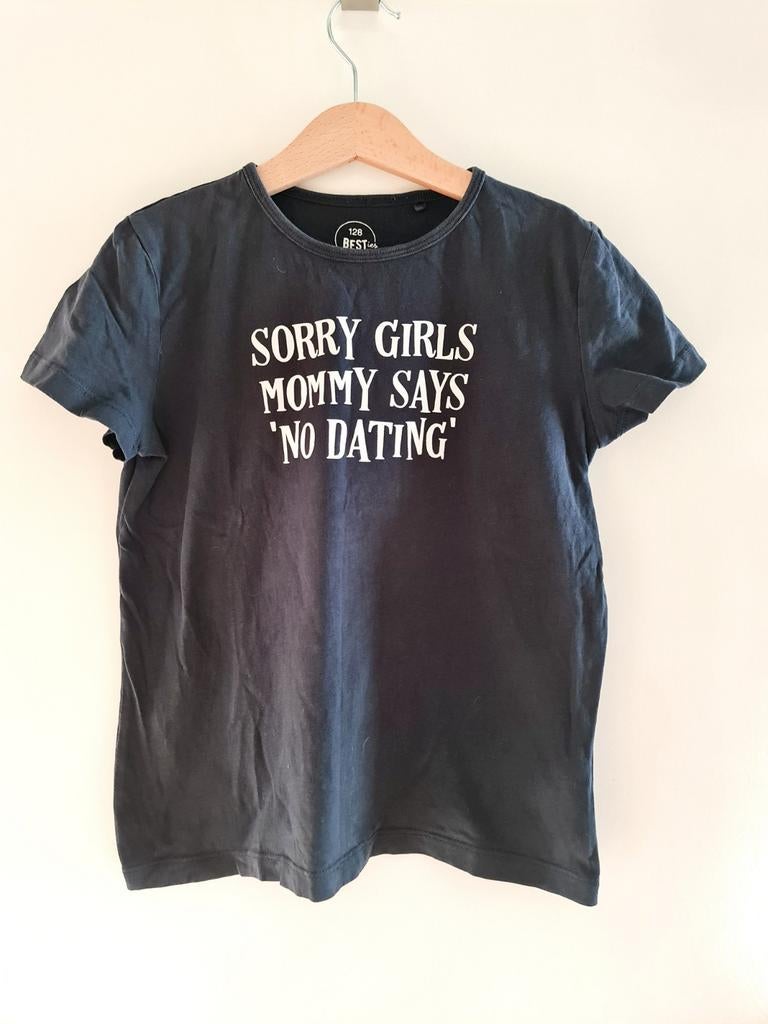 Zwart T-shirt BESTies maat 128, Kinderen en Baby's, Kinderkleding | Maat 128, BESTies, Ophalen of Verzenden, Zo goed als nieuw