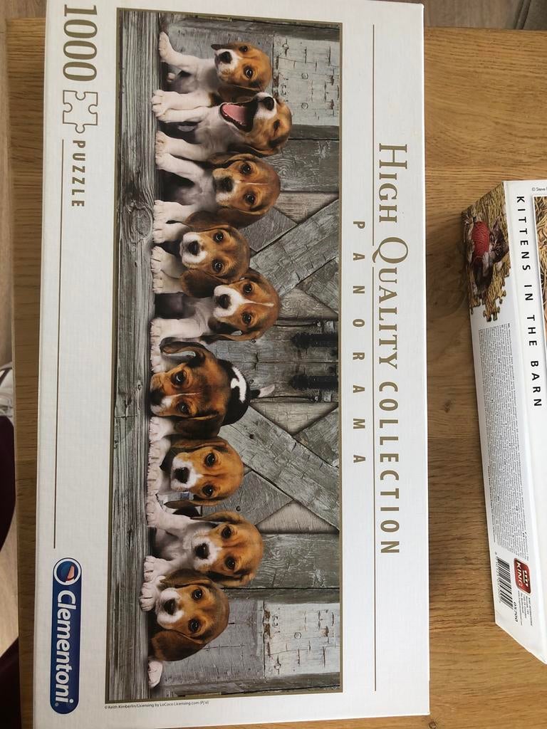 Zgan legpuzzels 1000 stukjes: Poezen & Honden (compleet), Ophalen, Zo goed als nieuw