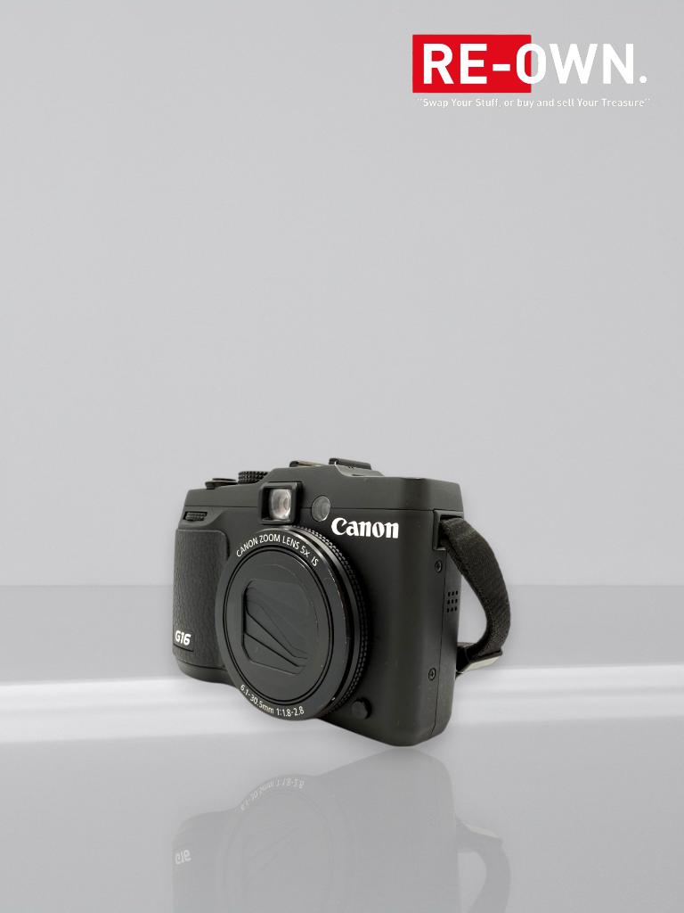 Canon Powershot G16 compact (nette staat+extra batterij), Audio, Tv en Foto, Fotocamera's Digitaal, Canon, Gebruikt, 12 Megapixel