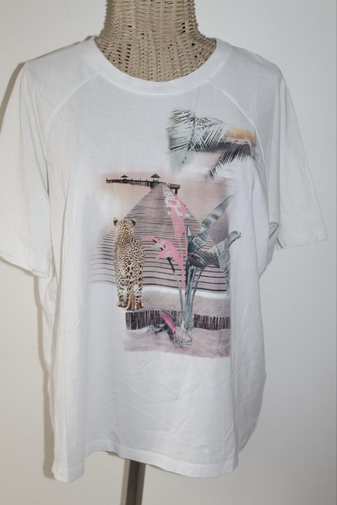 Marccain tshirt maat N 5 = 42 / XL, Kleding | Dames, T-shirts, Marccain.nl, Marccain, Ophalen of Verzenden, Zo goed als nieuw