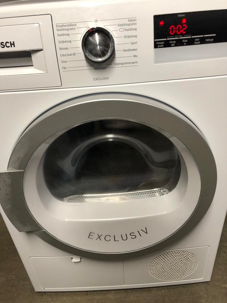 Warmtepompdroger Bosch A++, Witgoed en Apparatuur, Wasdrogers, Ophalen, 6 tot 8 kg, Gebruikt, Minder dan 85 cm