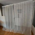 2xWitte vitrage, 150x237cm- elke gordijn, Ophalen of Verzenden, Zo goed als nieuw, 200 cm of meer, 200 cm of meer