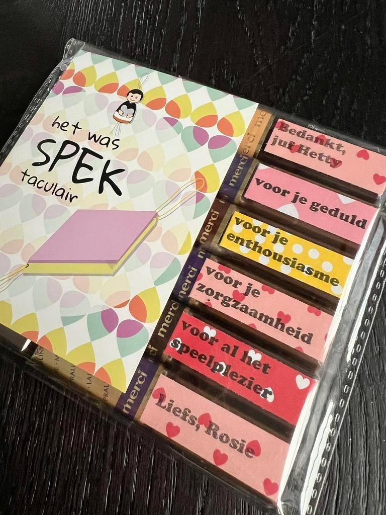 Juf of meester bedankje gepersonaliseerd, Ophalen of Verzenden, Nieuw, Feestartikel