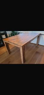 Uitschuifbare houten eettafel – goede staat – Zoetermeer, Huis en Inrichting, Tafels | Eettafels, Gebruikt, 150 tot 200 cm, Vier personen