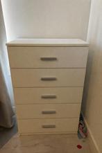 Ikea KULLEN ladekast met 5 lades - wit, Huis en Inrichting, Kunststof, Gebruikt, 5 laden of meer, 100 tot 150 cm
