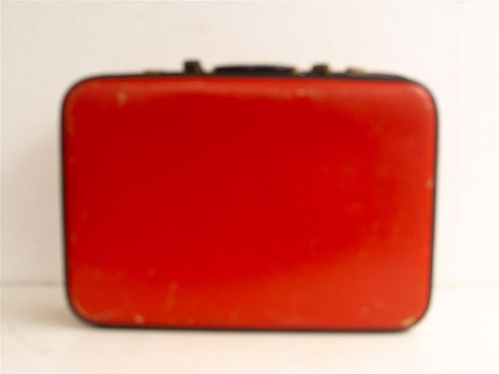 oranje koffer 28802, Sieraden, Tassen en Uiterlijk, Koffers, Ophalen of Verzenden, Gebruikt, Overige materialen, 70 cm of meer