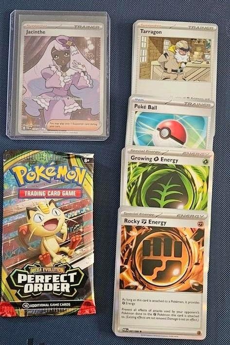 Jacinthe SIR Reverse Holo & Perfect Order Booster Pokémon, Verzenden, Zo goed als nieuw, Meerdere kaarten, Foil