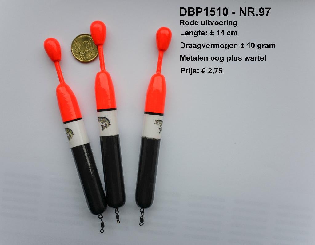 DEAD BAIT PENCIL / SNOEKDOBBER HANDBUILT NR. 97R / 10 gram, Watersport en Boten, Ophalen of Verzenden, Nieuw, Dobber of Lood