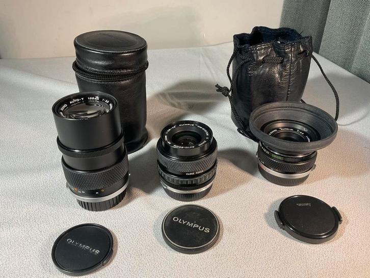 3 stuks z.g.a.n OLYMPUS OM-SYSYEM G.ZUIKO lenzen, Audio, Tv en Foto, Fotografie | Lenzen en Objectieven, Zo goed als nieuw, Groothoeklens