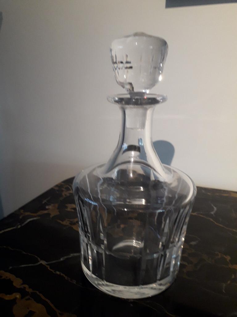 VINTAGE KRISTALLEN KARAF met ORIGINELE STOP in PERFECTE ST, Antiek en Kunst, Antiek | Glas en Kristal, Ophalen of Verzenden