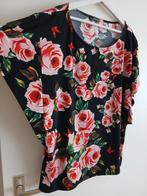 Prachtige nieuwe bloemen blouse van NORAH. Maat 46., Verzenden, Zwart, Maat 46/48 (XL) of groter, Nieuw