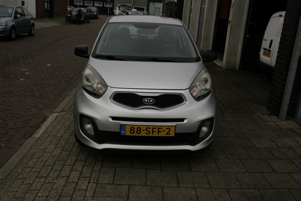 Kia Picanto 1.0 Cvvt 3-DRS 2011 Grijs, Auto's, Voorwielaandrijving, Euro 5, Stof, 400 kg