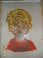 NIEUW Voorbedrukt stramien Jongen in rode trui 1. Ook DMC, Ophalen of Verzenden, Nieuw, Handborduren, Onderdeel of Toebehoren