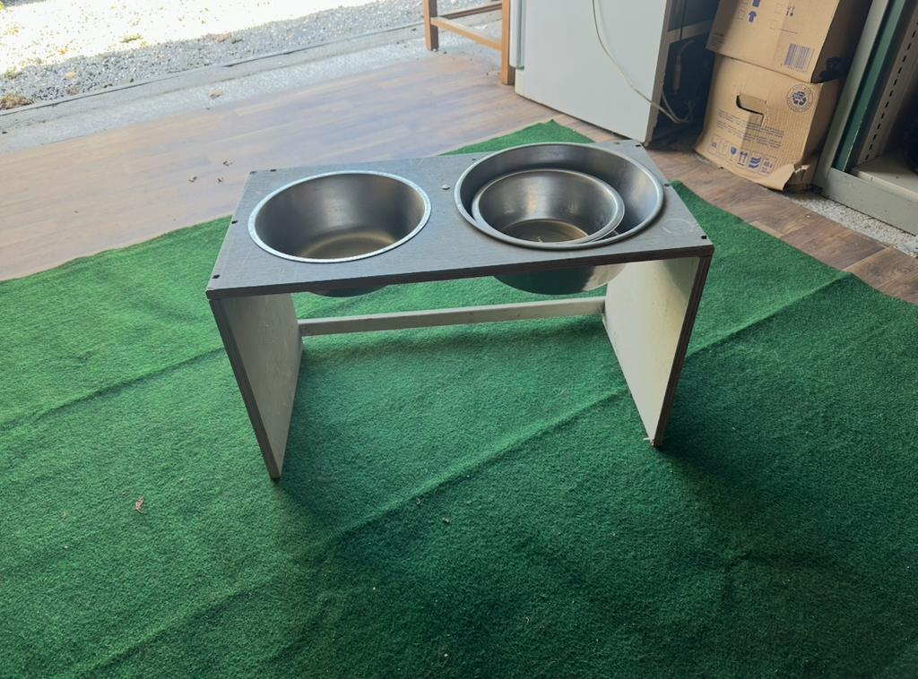 Voer en drinkbak rvs hond, Dieren en Toebehoren, Ophalen