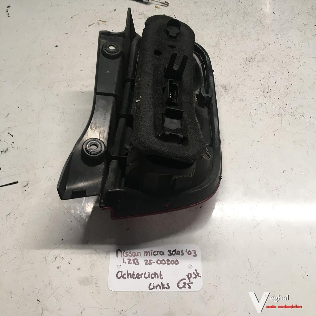 Nissan Micra 1.2 B 2003 2500200 Achterlicht Links of Rechts, Gebruikt, -, -, Ophalen of Verzenden