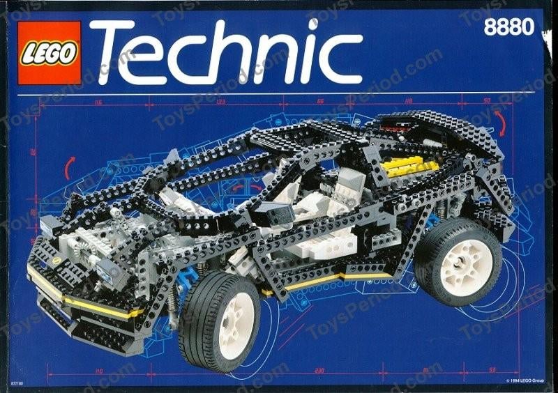 Lego Technic - Super Car (8880), Gebruikt, Lego, Ophalen of Verzenden, Technic