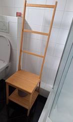 Bamboe badkamer stoel met handdoekrek Ragrund Ikea, Ophalen, Overige typen, 50 tot 100 cm, Zo goed als nieuw