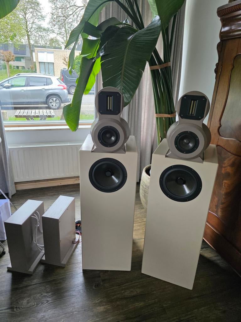High end Speakerset Visaton, Eton. B&W 800 serie concept, Audio, Tv en Foto, Luidsprekers, Ophalen, 120 watt of meer, Front, Rear of Stereo speakers