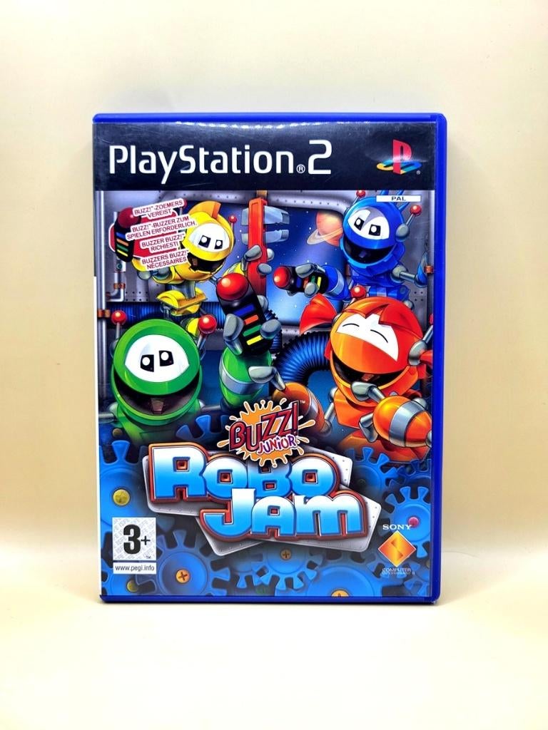 Buzz Junior Robo Jam - PlayStation 2 - PS2, Spelcomputers en Games, Games | Sony PlayStation 2, Zo goed als nieuw, Muziek, 3 spelers of meer