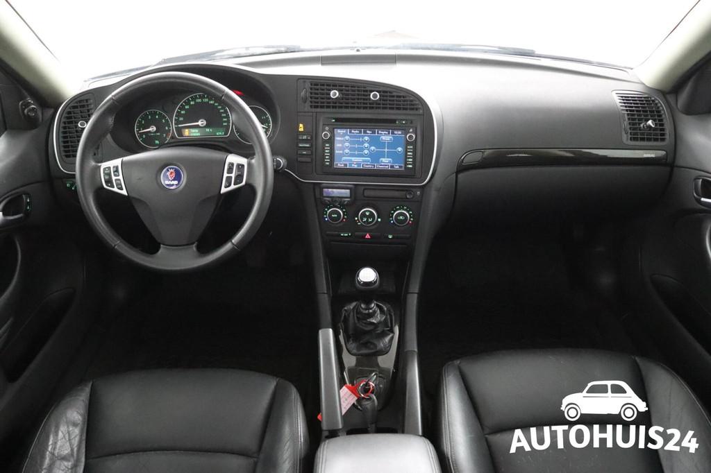 Saab 9-3 Sport Estate 1.8t Linear TX-Pack 2010 SCHUIFDAK LED, 1998 cc, 1490 kg, Gebruikt, Zwart