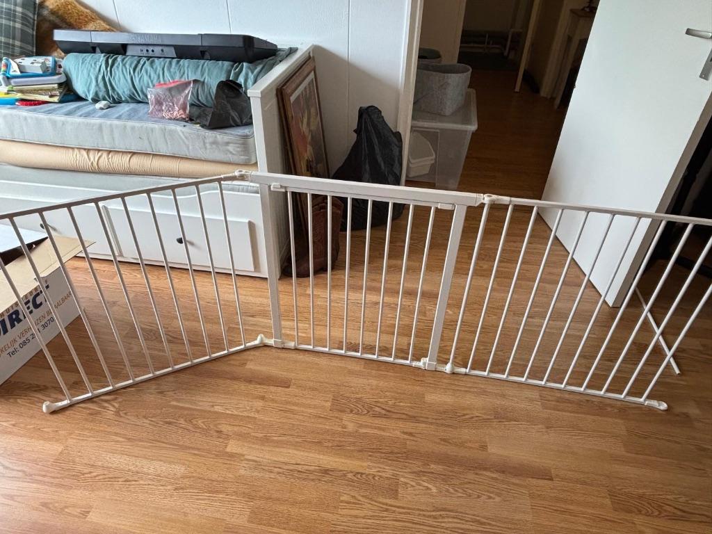 Babydan flex hekje trap / haard, Ophalen, Zo goed als nieuw, Metaal of IJzer, 115 cm of meer